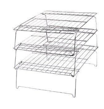 Bakers Cooling Rack Set Stackable 10-Inch by 14-In