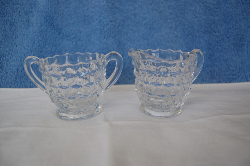 FOSTORIA AMERICAN plates, serving pieces EXCELLENT