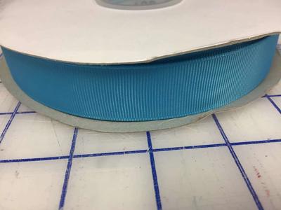 Grosgrain ribbon 7/8” 50yd roll NEW aqua black