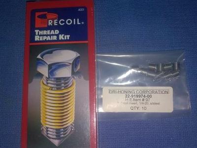Recoil Thread Repair Kit + 10 Additional Inserts
