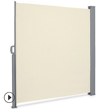 5.2'x9.8' Sunshade Retractable Side Awning Outdoor Privacy Divider Wind Screen