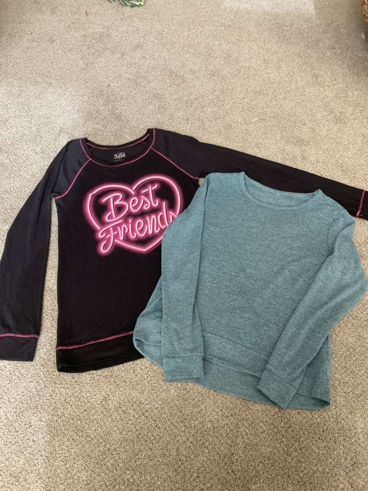 Girls Long Sleeved Shirts Sz XL
