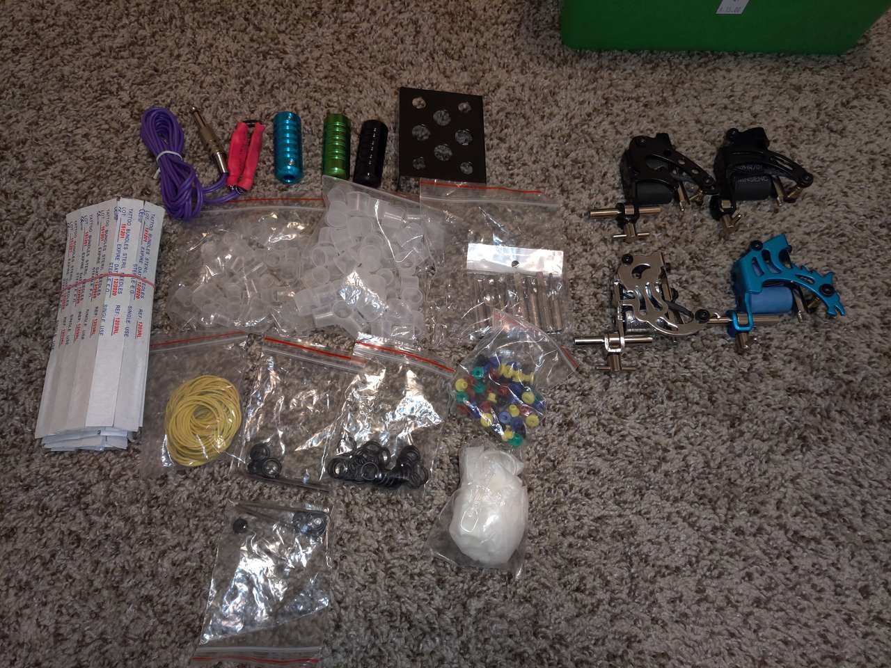 tattooo guns, and accessories. unused.