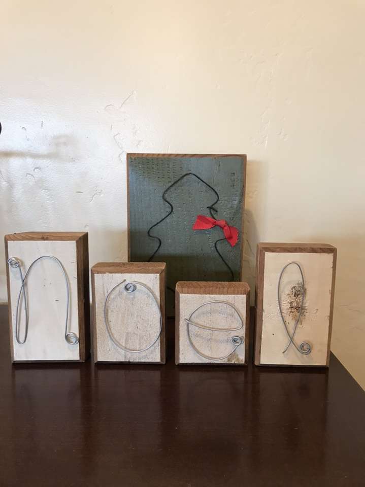 Christmas Decor Wood Noel Tree