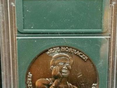 2 coin Jeff Hornacek Jazz 14 jersy retirement coin