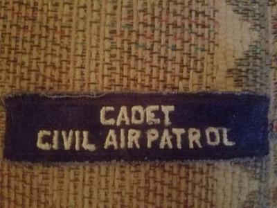 CADET Civil Air Patrol patch/1959-1961/California/Very good.