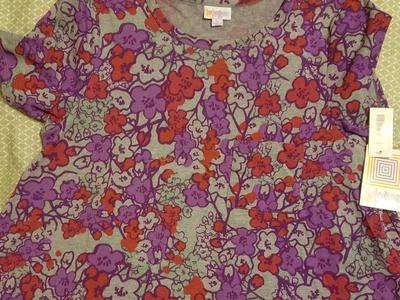 New LuLaRoe Carly dress L large nwt flowers