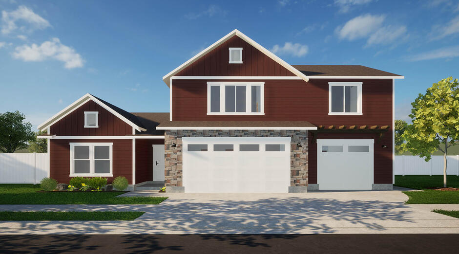 The Stephanie floorplan in Nibley Meadows community