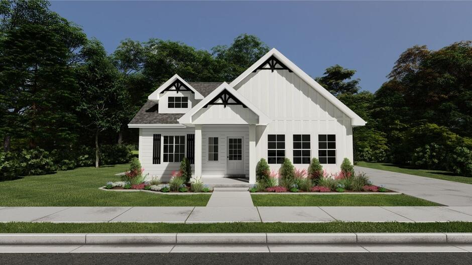 Hallwood floorplan in Spring Creek community
