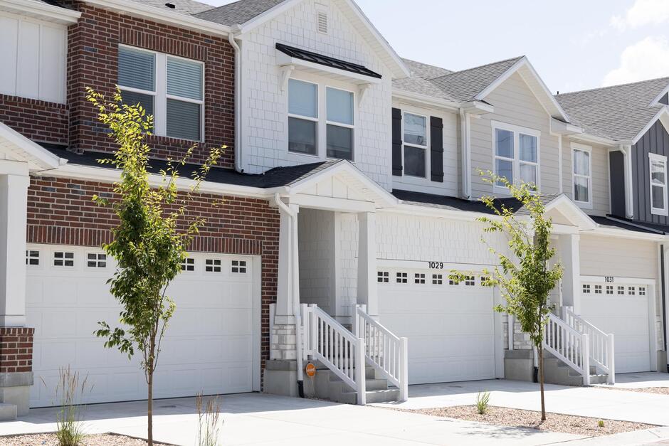 Type B Inner Townhome floorplan in Harmony Ridge Townhomes community