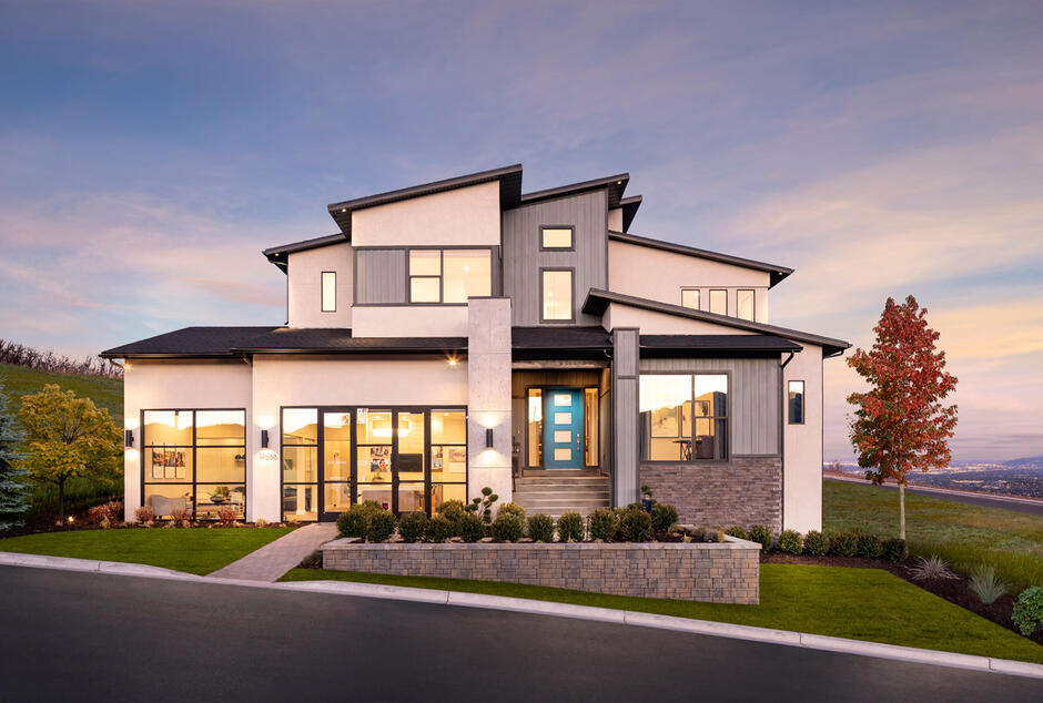 Porter Modern floorplan in The Ridge by Toll Brothers - the Overlook Collection community