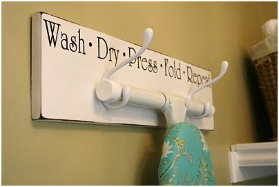 Laundry Room Design on Complete Instructions For Ironing Board Hanger Found Here