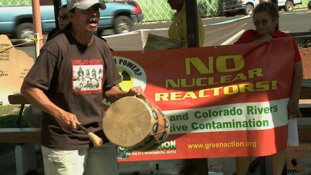 Environmental groups, tribes protest nuclear power plant along Green River