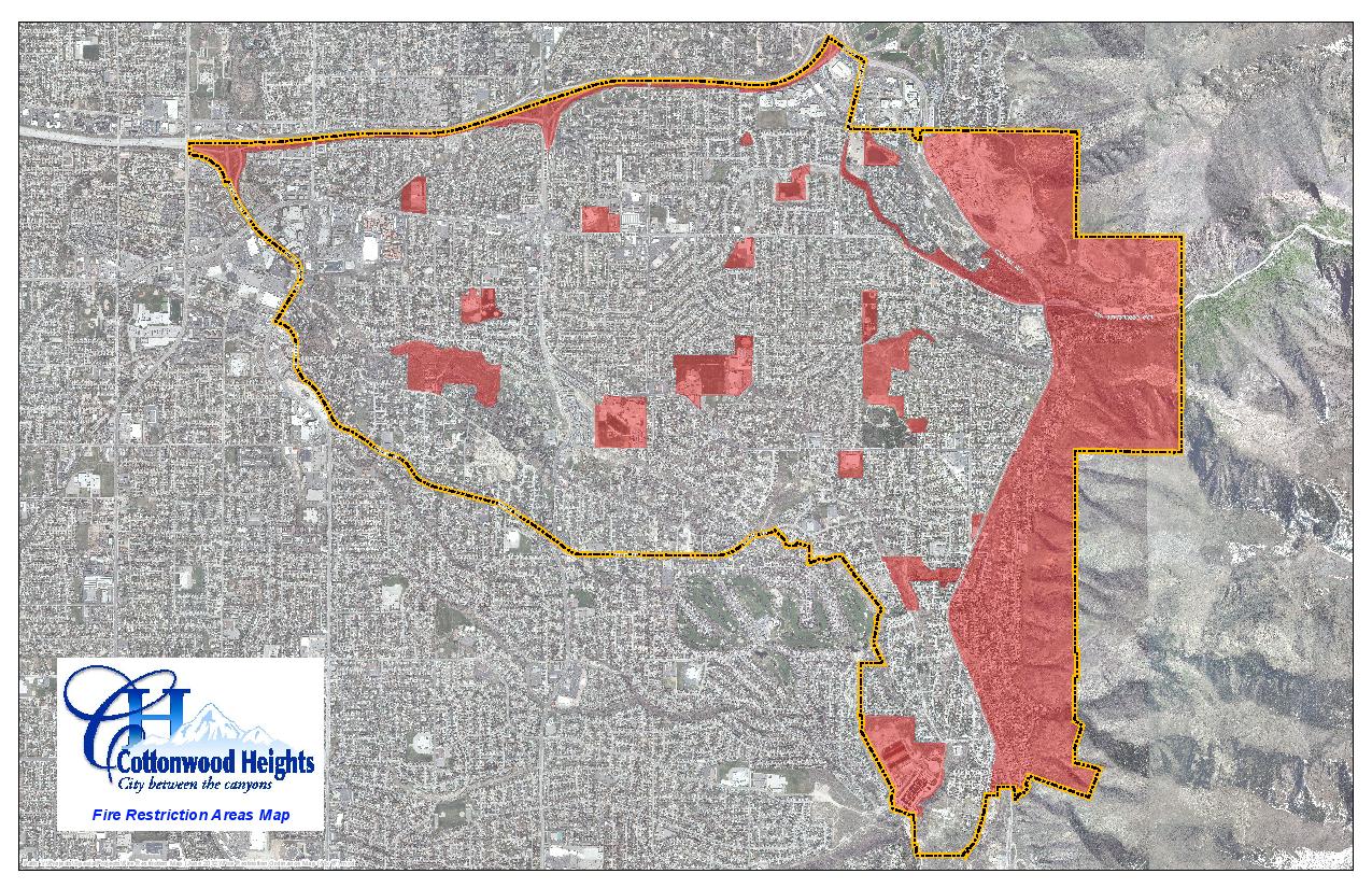 List of restricted areas for fireworks in Utah