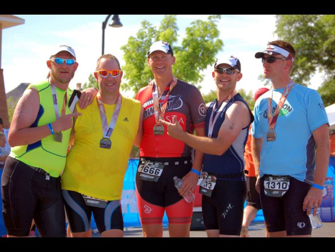 5 brothers complete the St. George Half Ironman together