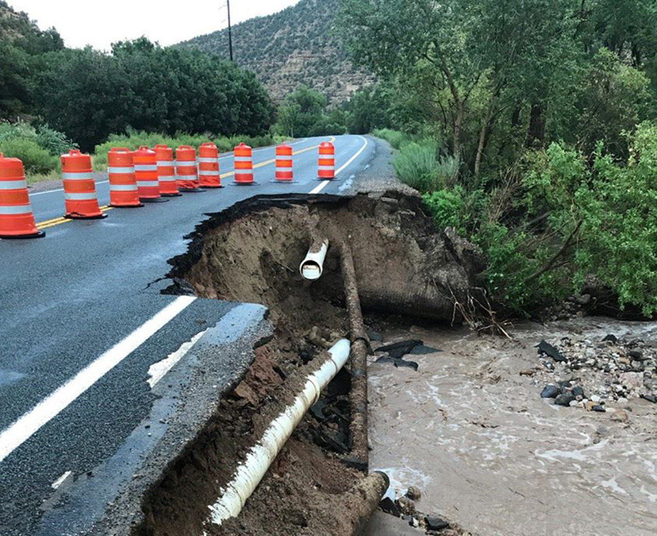 Flooding closes roads near Parowan