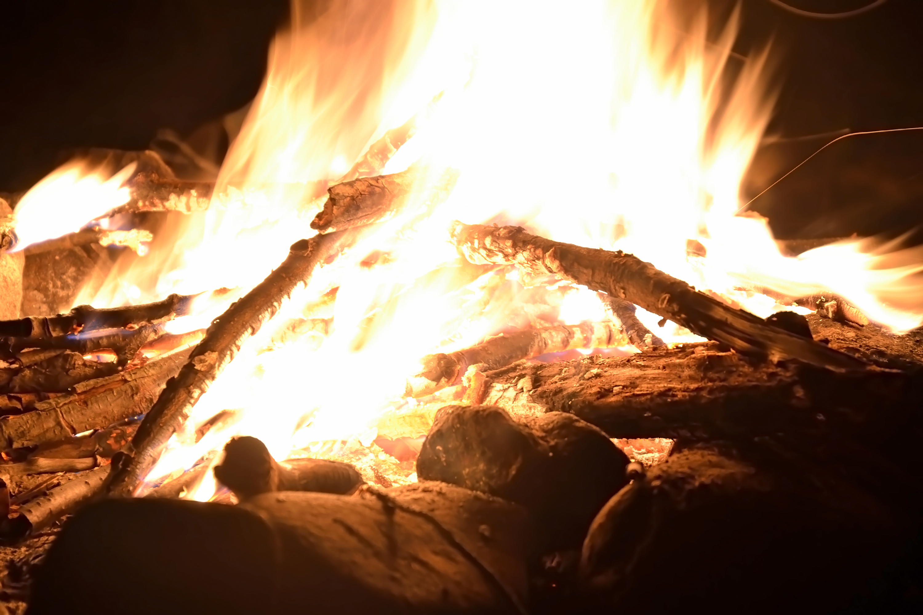 Child seriously burned in campfire incident
