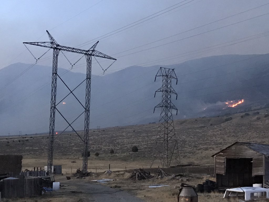 Firefighters battle growing wildfire near Honeyville