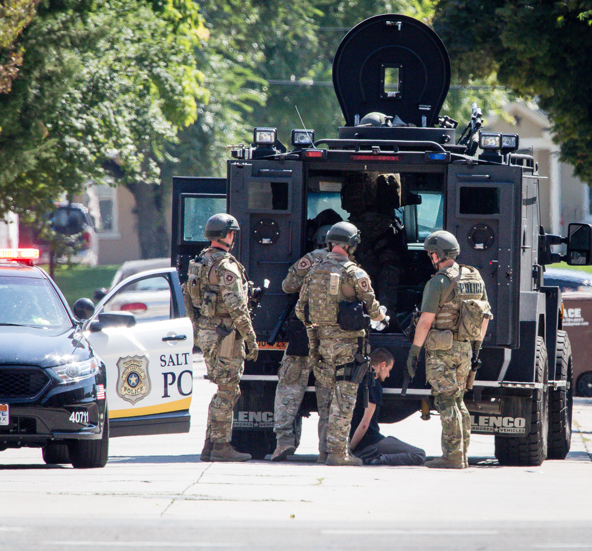 Police take into custody man with gun in downtown SLC