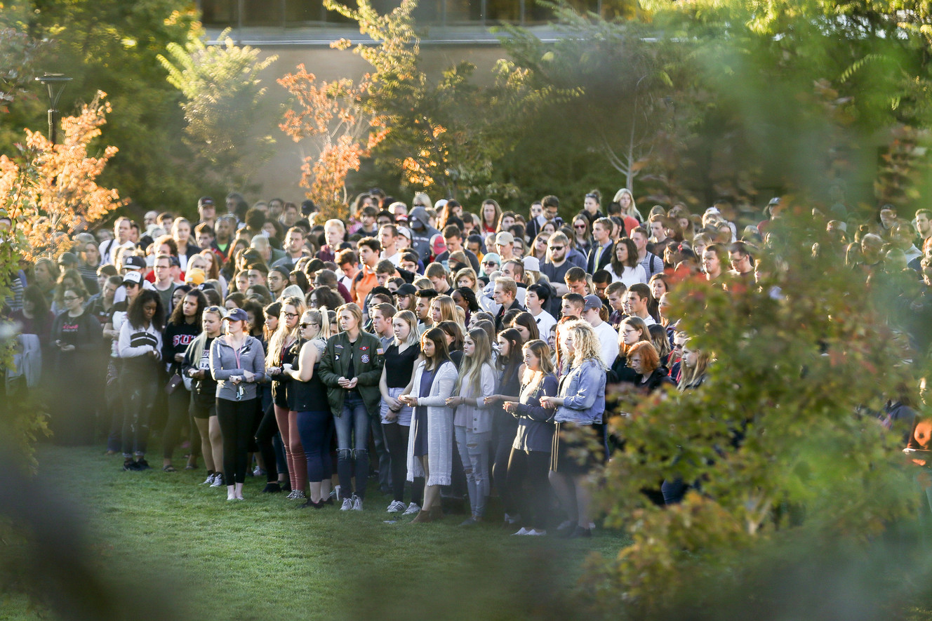 SUU vigil honors those slain, injured in Las Vegas — including one of its own