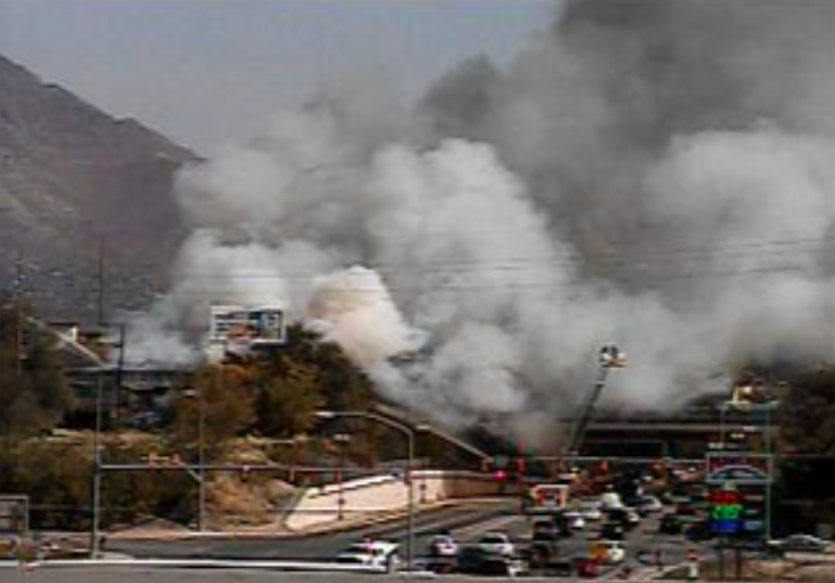 Crews battling large fire in Murray