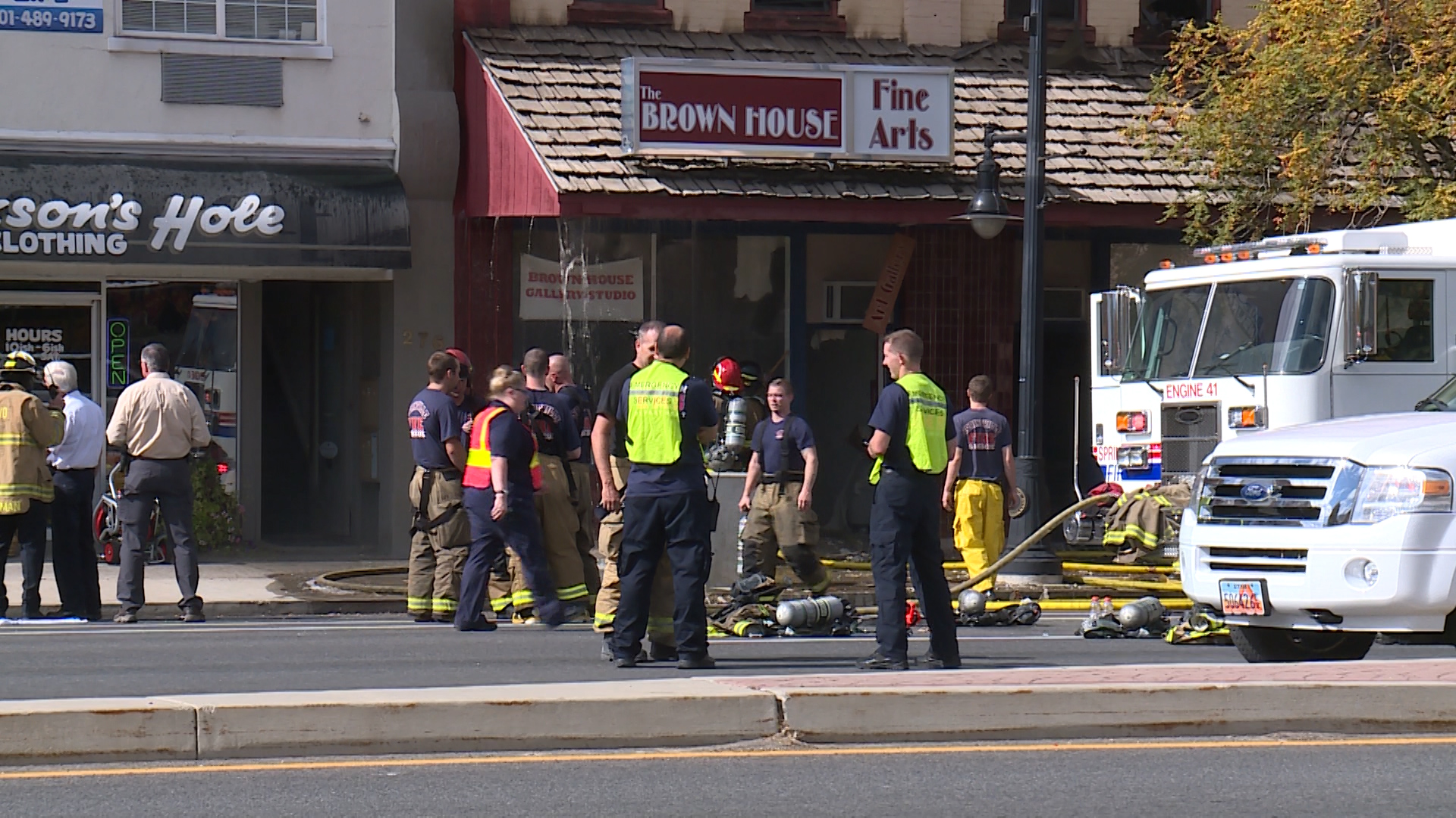 Fire at Springville art gallery causes unknown amount of damage