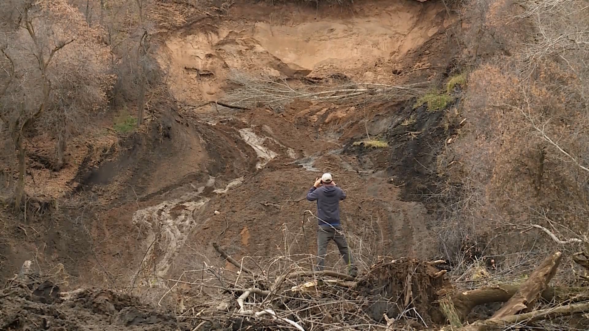 Mudslide damages Weber County family farm, continues to sluff