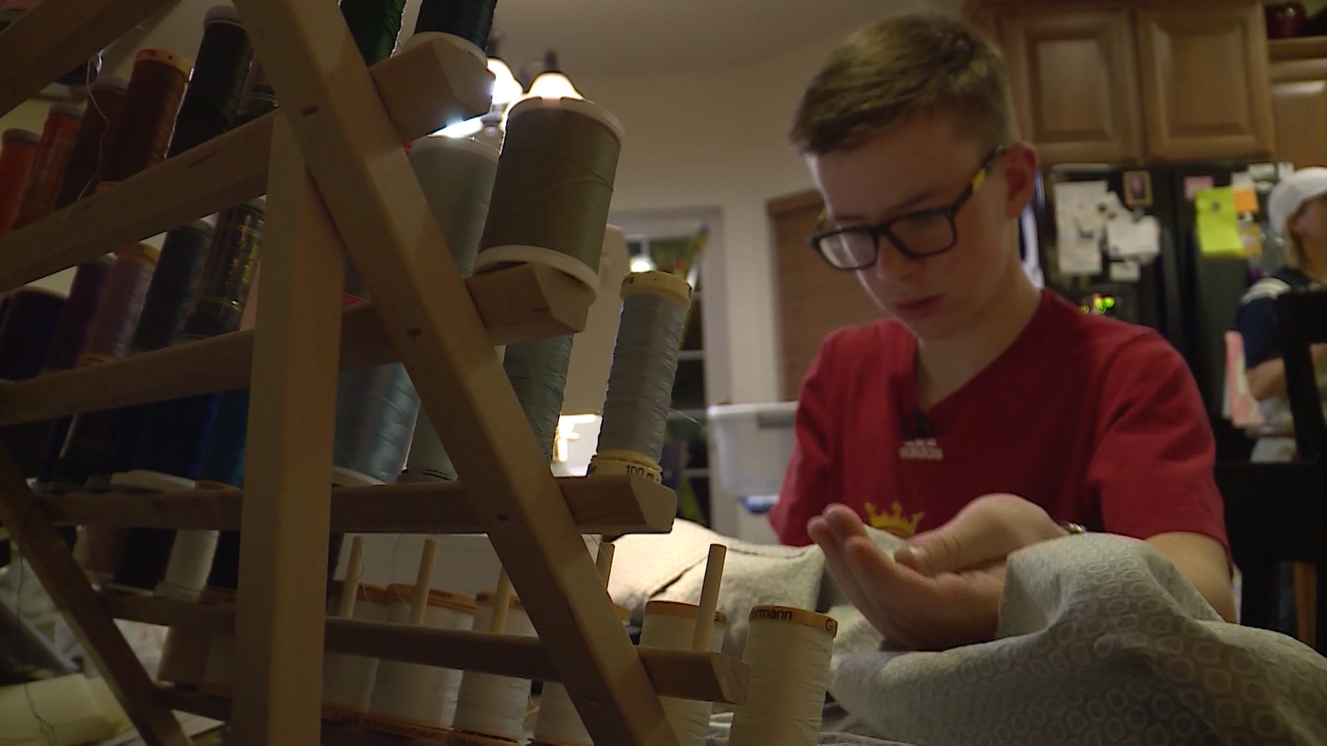 Utah teen sews hundreds of pillow cases for foster kids