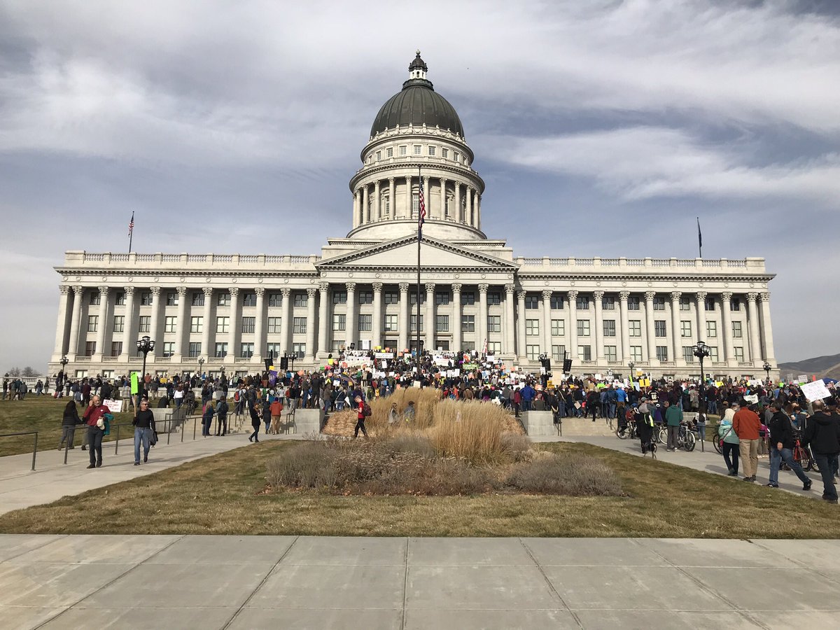 Hundreds protest Trump's monument changes in Salt Lake City