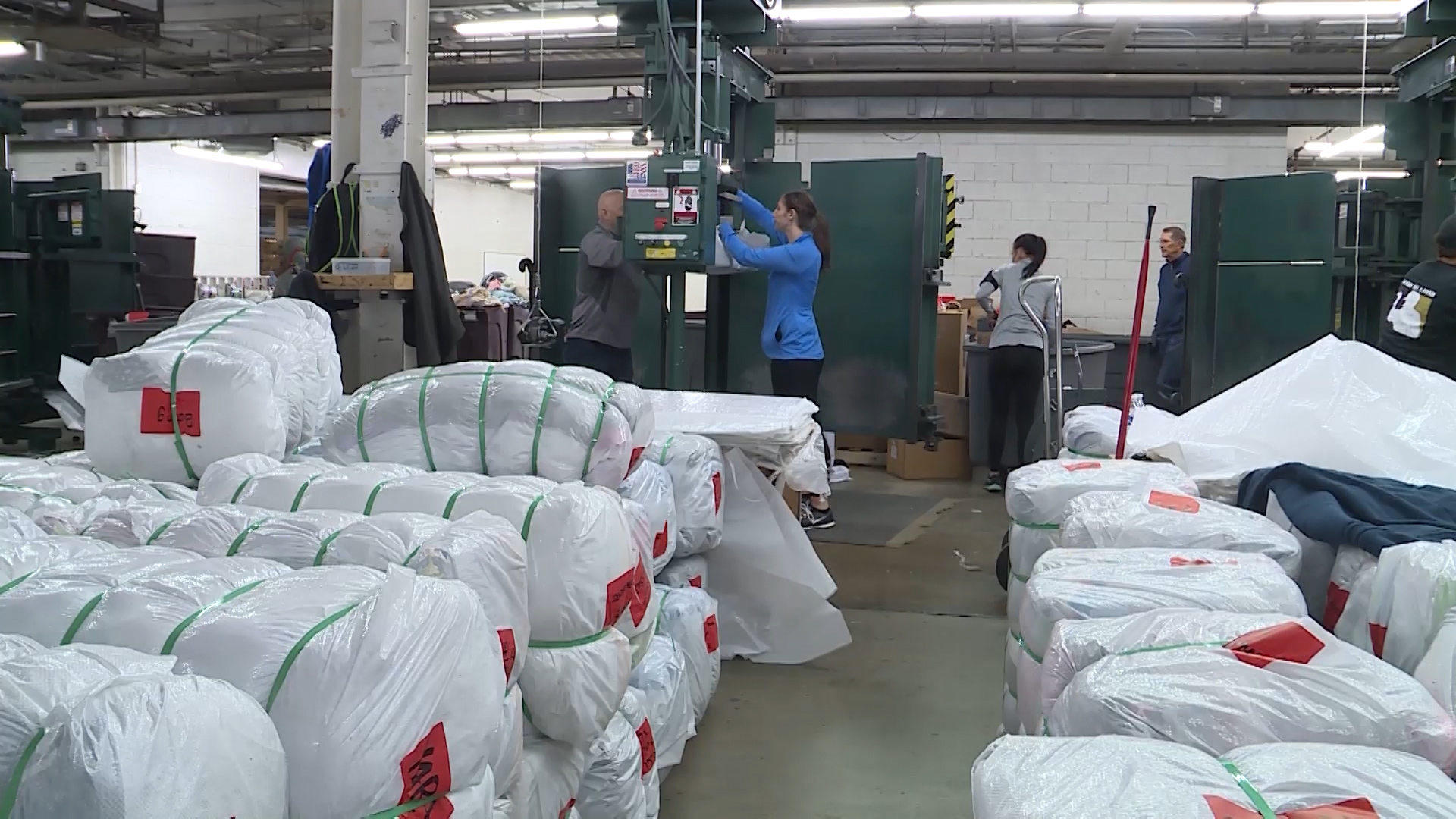 Utah volunteers packing shipping containers to help people of Zimbabwe