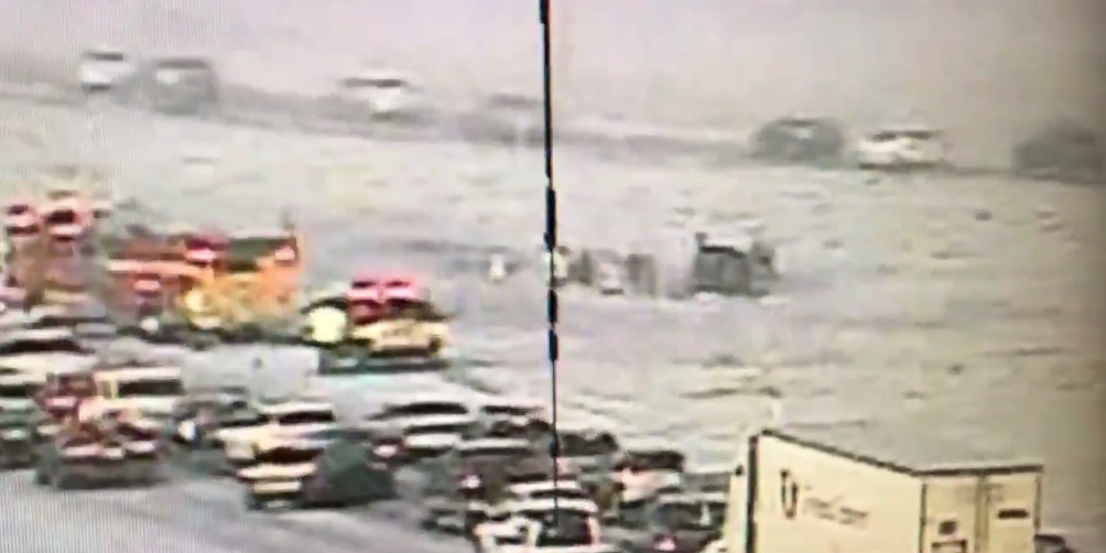 Westbound I-80 closes at I-215 after multiple crashes