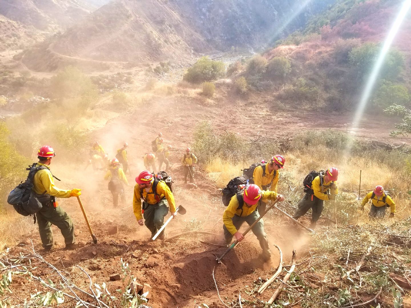 Utah college students give up holiday break to help fight California fires
