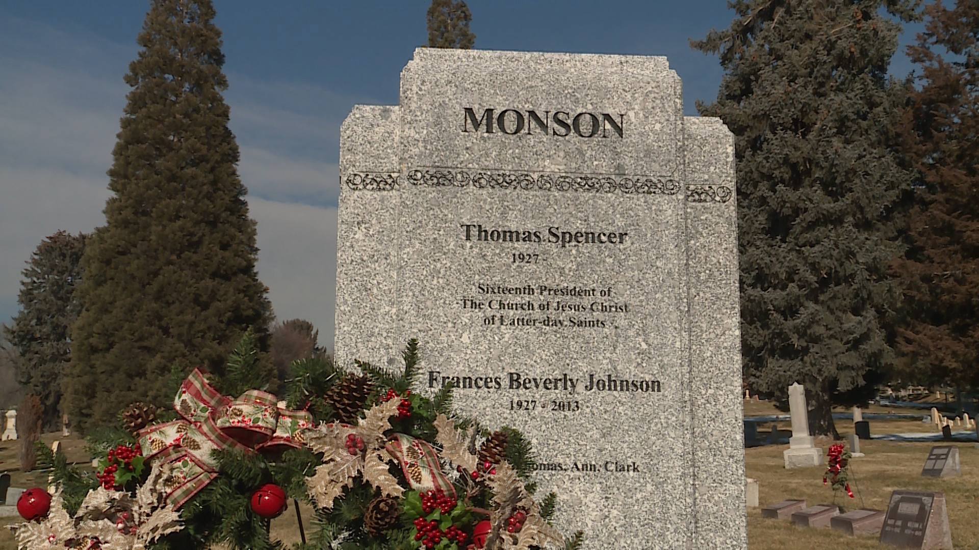 President Monson monument, headstone ready at Salt Lake City Cemetery