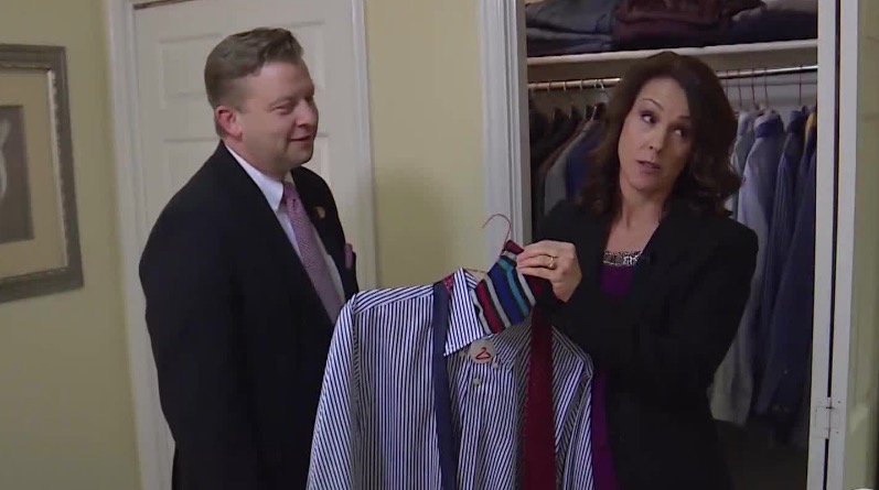 Utah lawmaker saunters in style with help from his wife