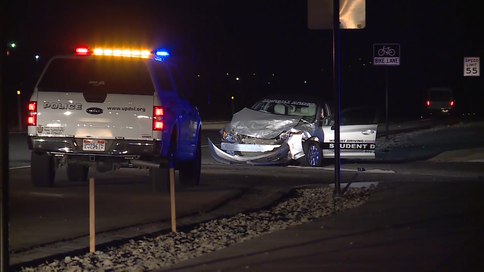Child injured in crash on Mountain View Corridor in Bluffdale