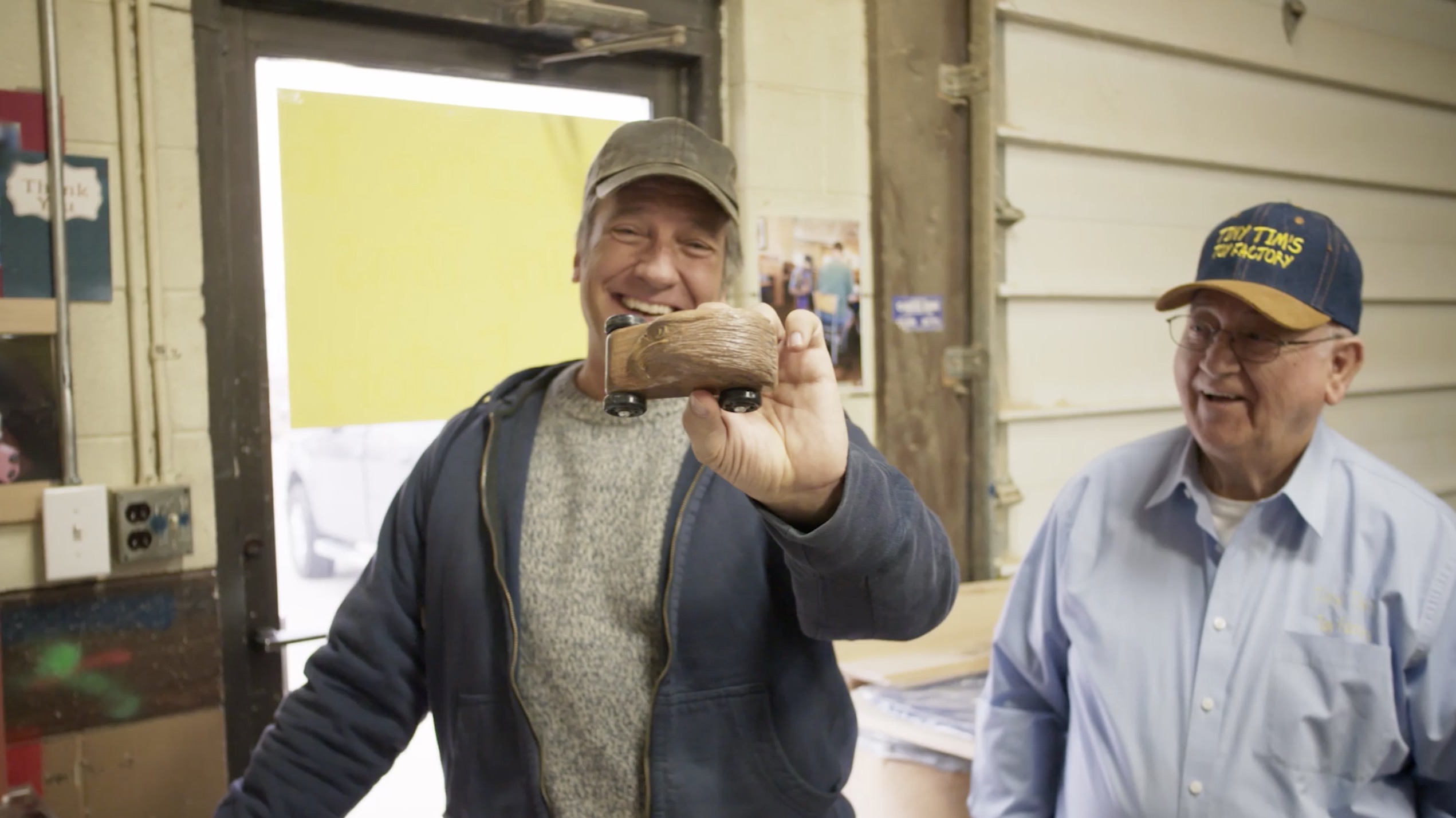 Mike Rowe honors West Jordan toymaker for 16 years of service