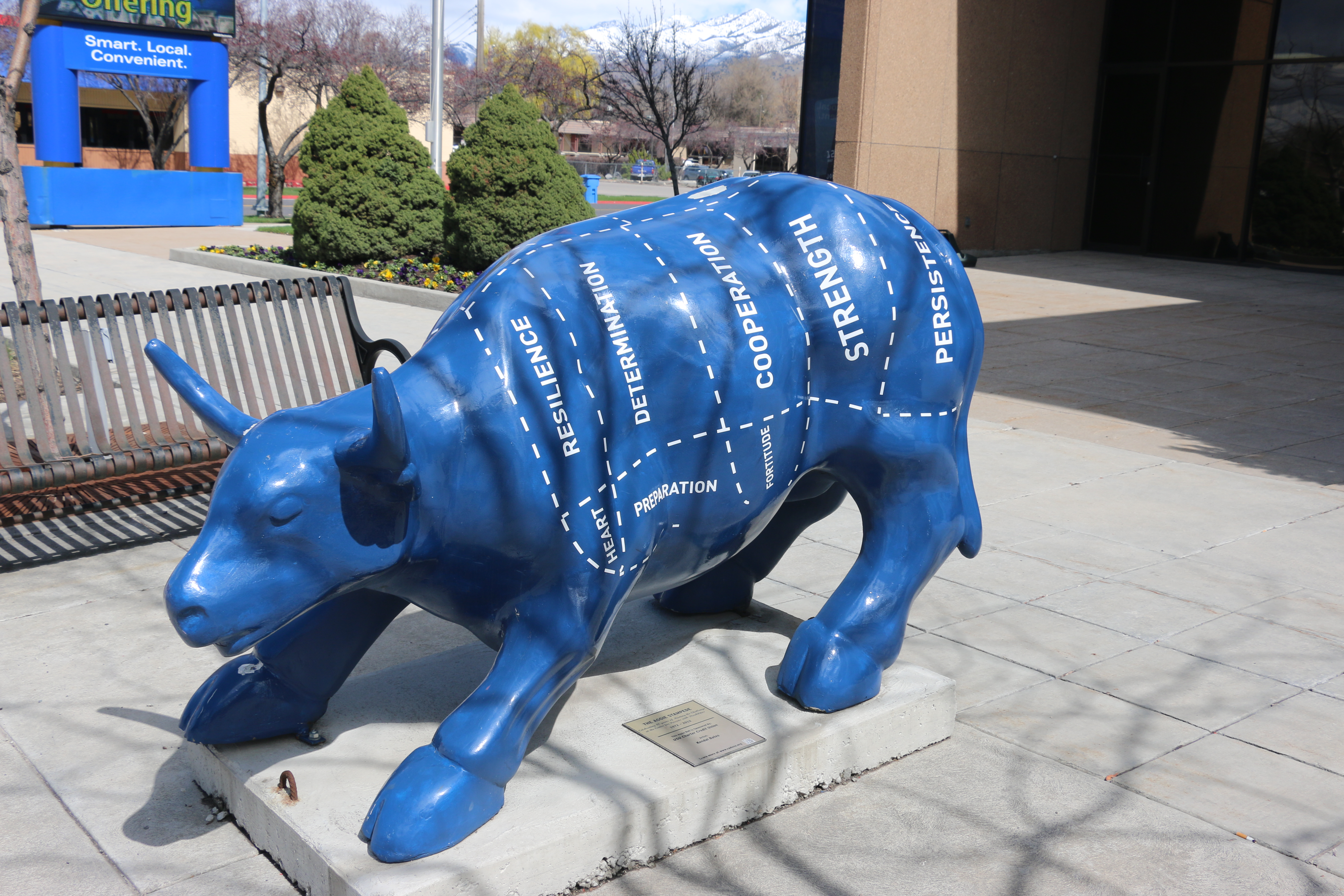 Popular fiberglass bulls set to be removed from downtown Logan