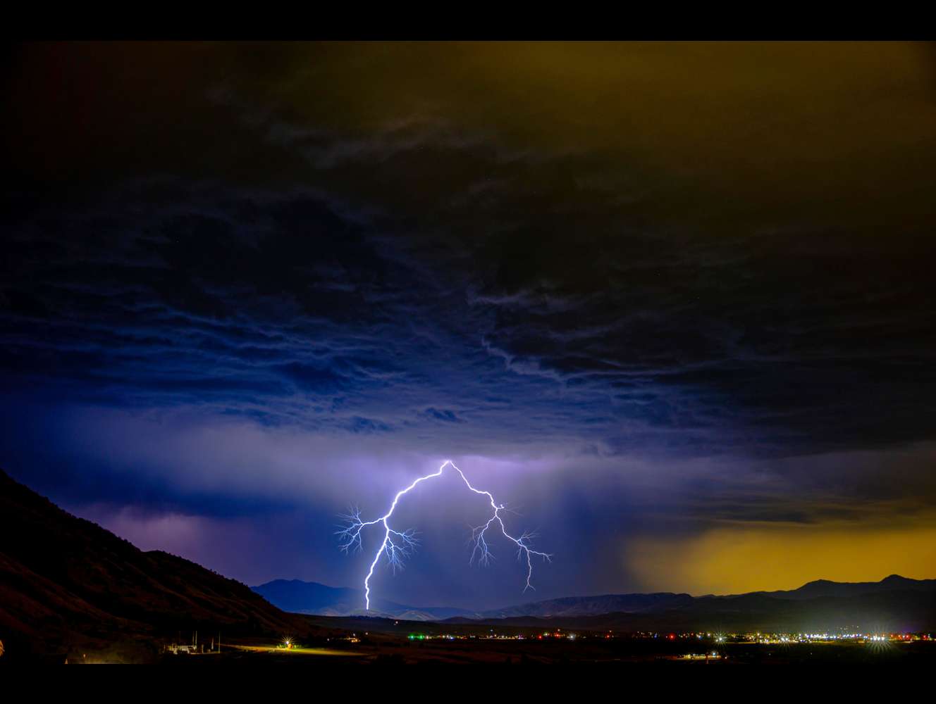 -Photo Submitted By: Brad P.
Powerful storm rolling through Cache Valley last night. The sunset that preceded this storm was epic. I'll attach one of that as well.
Thanks
Brad