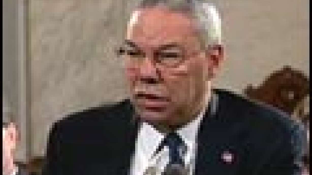 Powell Strongly Defends Iraqi Invasion