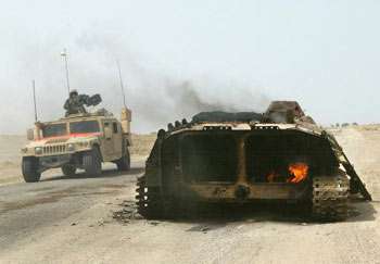 Allied Forces Halfway to Baghdad