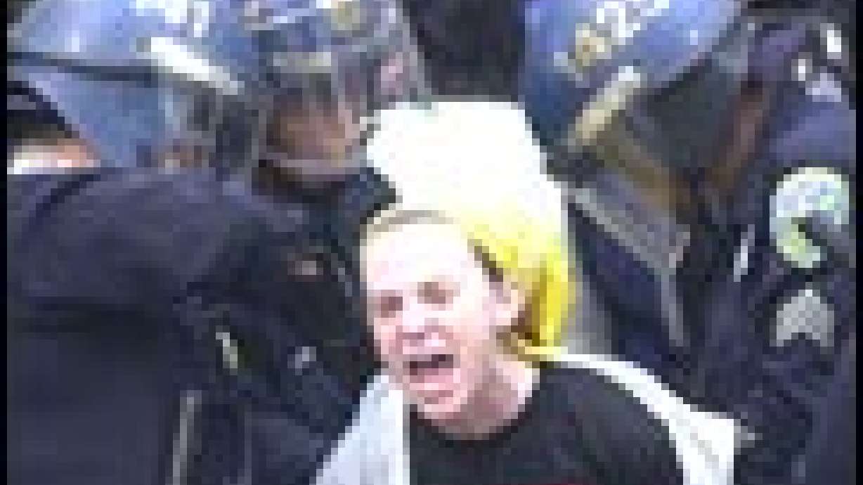 War Protesters Line New York's Fifth Avenue