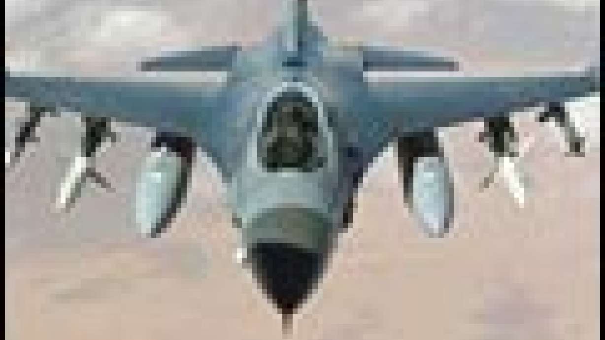 F-16 Fires on Patriot Missile Battery