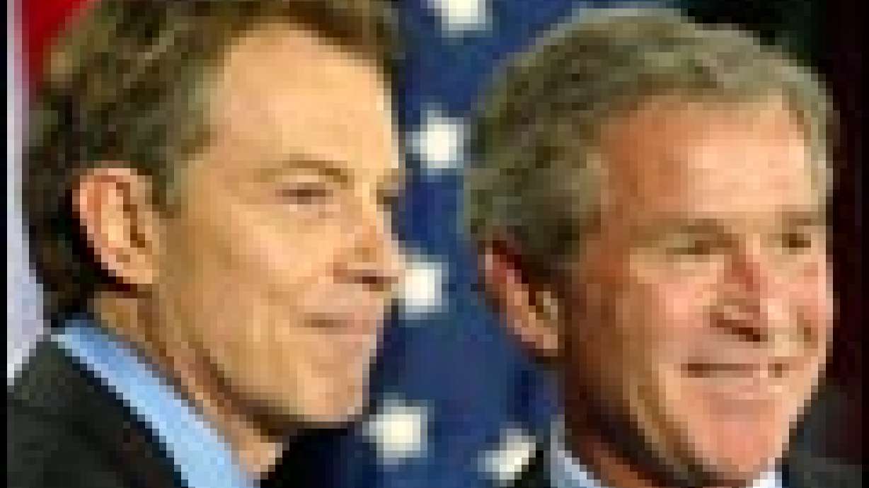 Bush and Blair Report Progress in War