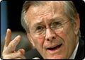 Rumsfeld Says No Timetable on Iraq Stay