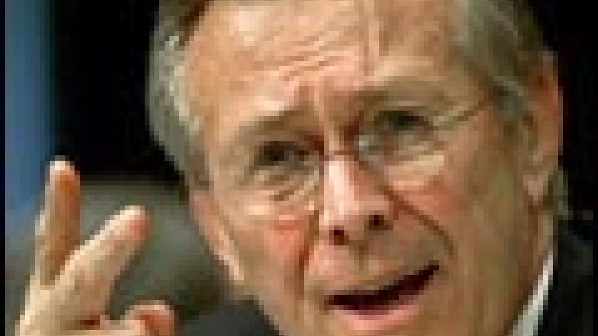 Rumsfeld Denies Talks Underway to End War