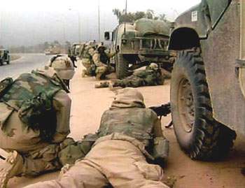 U.S. Troops Search Baghdad Airport