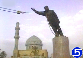 Baghdad Celebrates Saddam's Fall