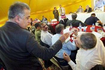 Iraqis Gathered by U.S. Talk Postwar Rule