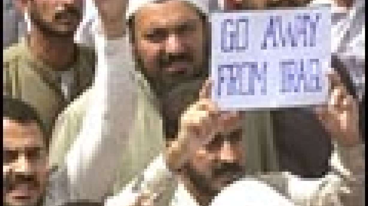 Baghdad Residents Protest U.S. Troops