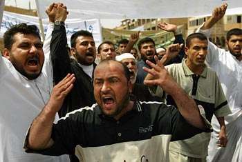 Baghdad Residents Protest U.S. Troops